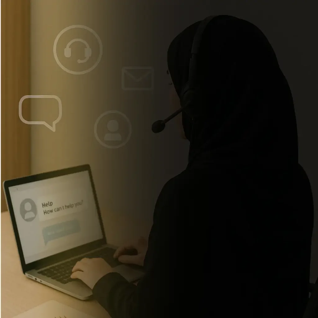 تصميم الموقع خدمة العملاء